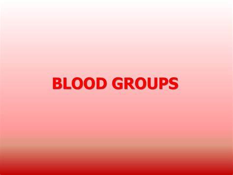 BLOOD GROUPS AND THE POLLUTION OF THE LAND